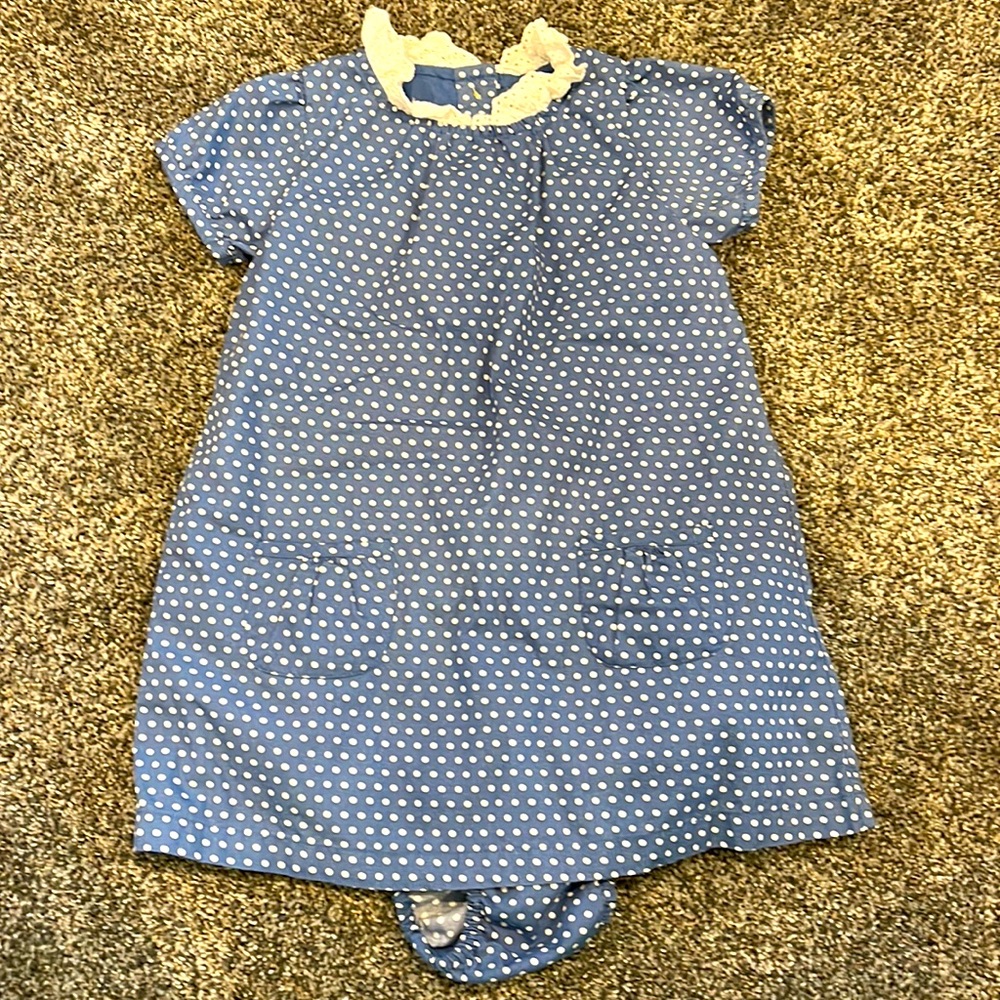 Baby Boden dress and ruffled diaper cover
